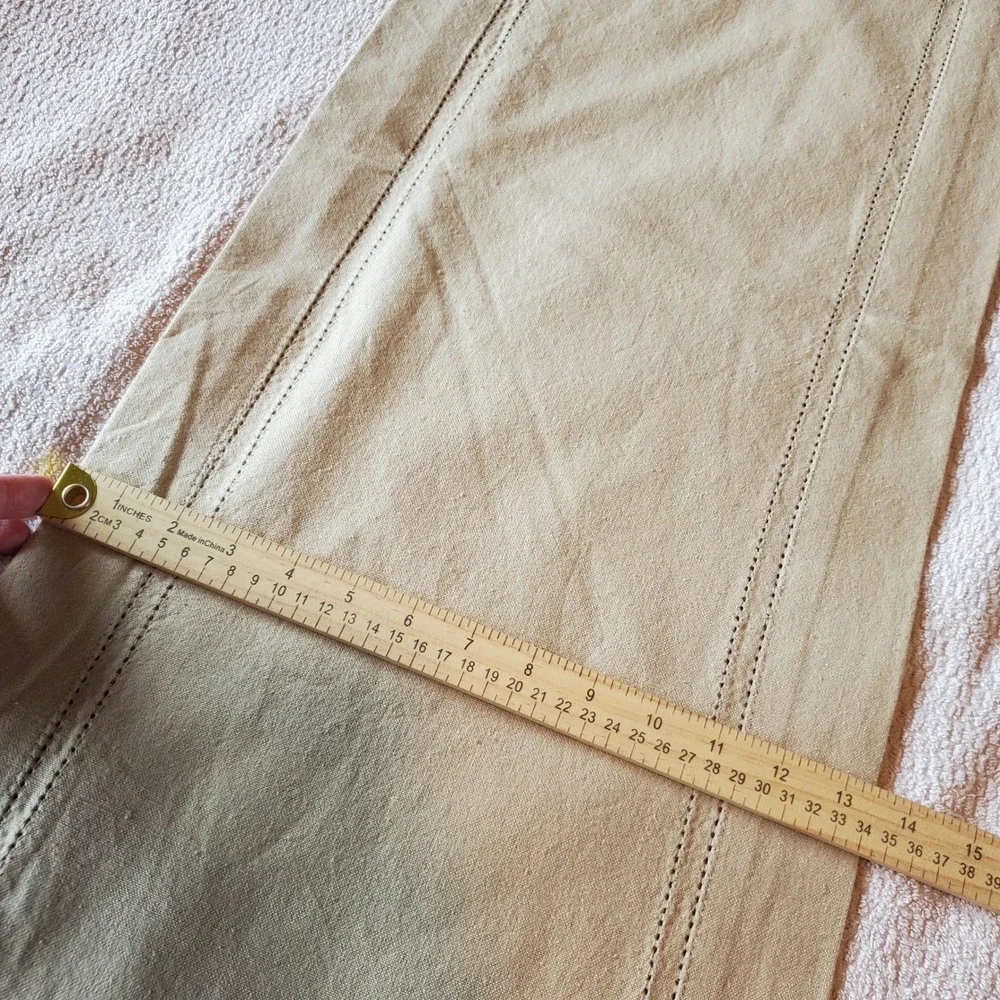Palm Restaurant Tan‎ 100% Cotton Hemstitch Table Runner 16x72 Classic Steakhouse